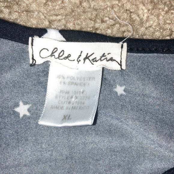 chloe & katie black & white star shirt - Picture 2 of 2